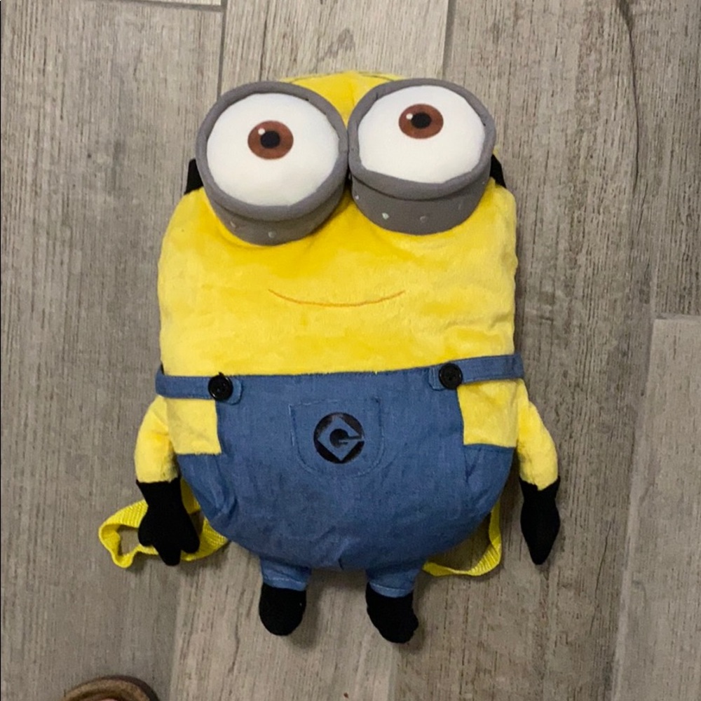 Plush minions back pack